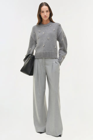 Coraline Embellished Knit Crewneck