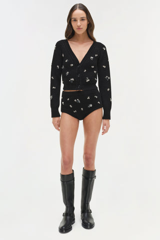 Novah Embellished Knit Cardigan