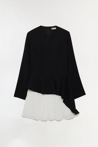 Amberly Pleated Mini Dress