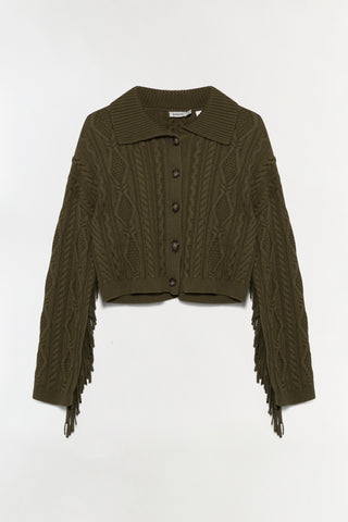 Virginia Wool Fringe Cardigan
