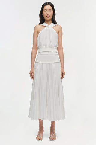 Stella Pleated Midi Skirt