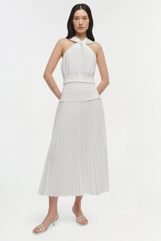 Stella Pleated Midi Skirt