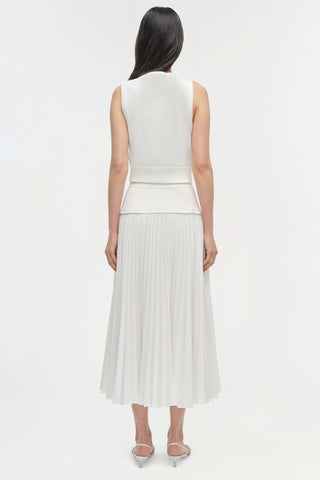 Stella Pleated Midi Skirt