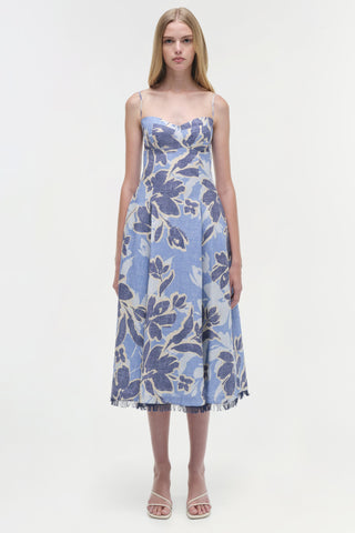 Analise Linen Midi Dress