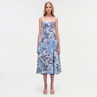 Analise Linen Midi Dress