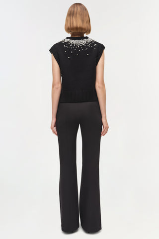 Candra Embellished Knit Vest