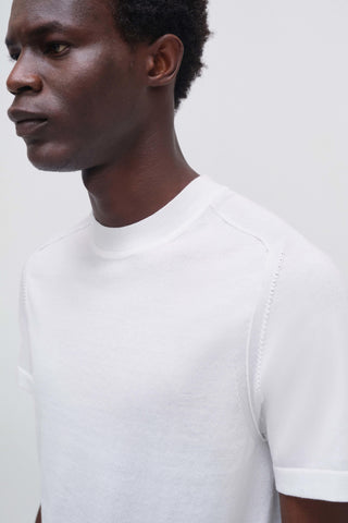 Ivory Kellyn Short Sleeve Crewneck Top - SIMKHAI