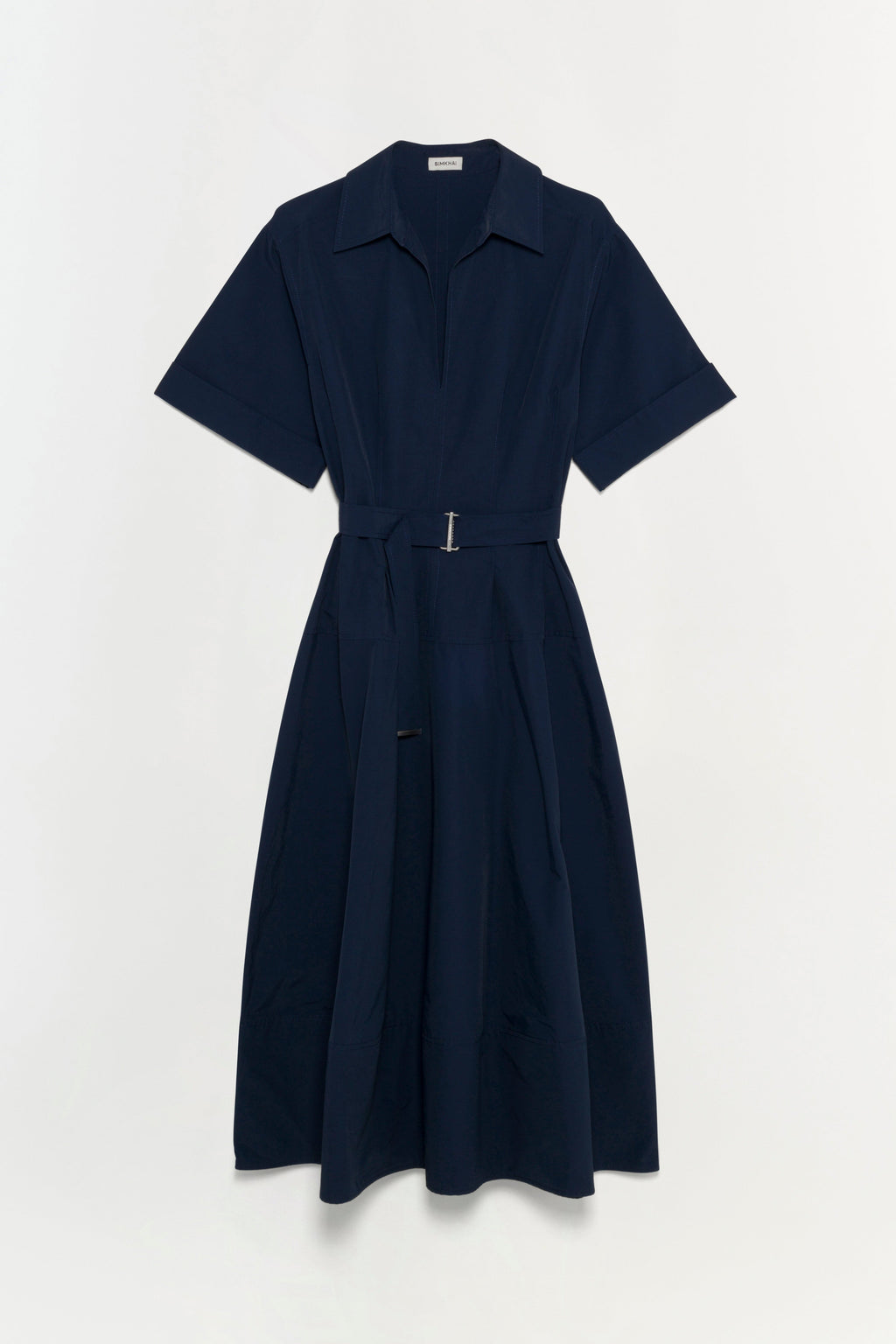 Deanna Belted Midi Dress - Midnight Blue | SIMKHAI Deanna Belted Midi Dress - Midnight Blue | SIMKHAI