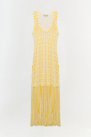 Sonia Fringe Knit Dress