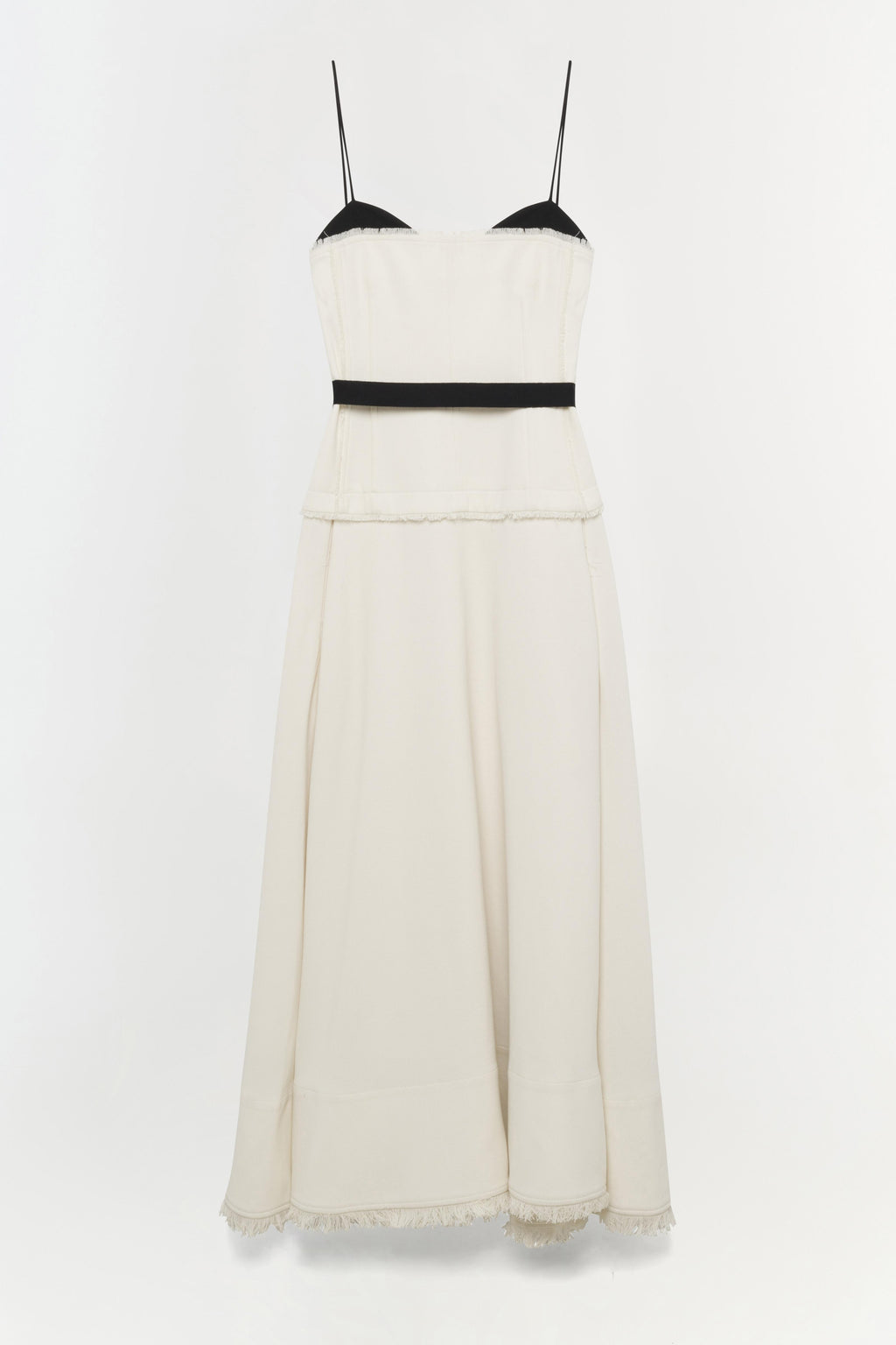 simkhai callan bustier midi dress SIMKHAI Quinlin Bustier Midi Dress | Off White | Size 00