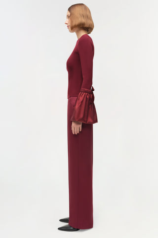 Agata Taffeta Knit Top