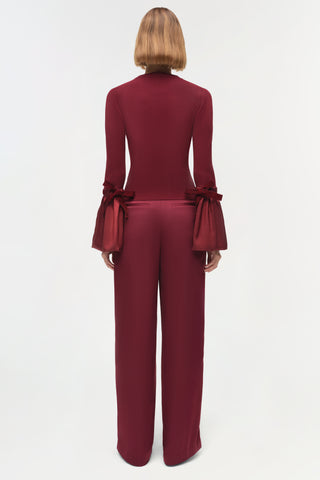 Agata Taffeta Knit Top