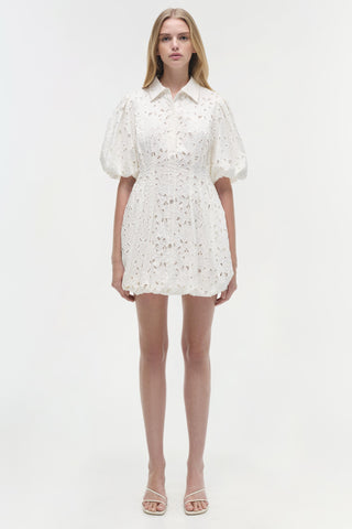 Cleo Embroidered Mini Dress