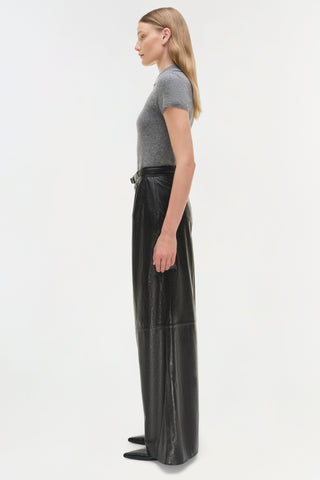 Kobie Wide Leg Leather Pant