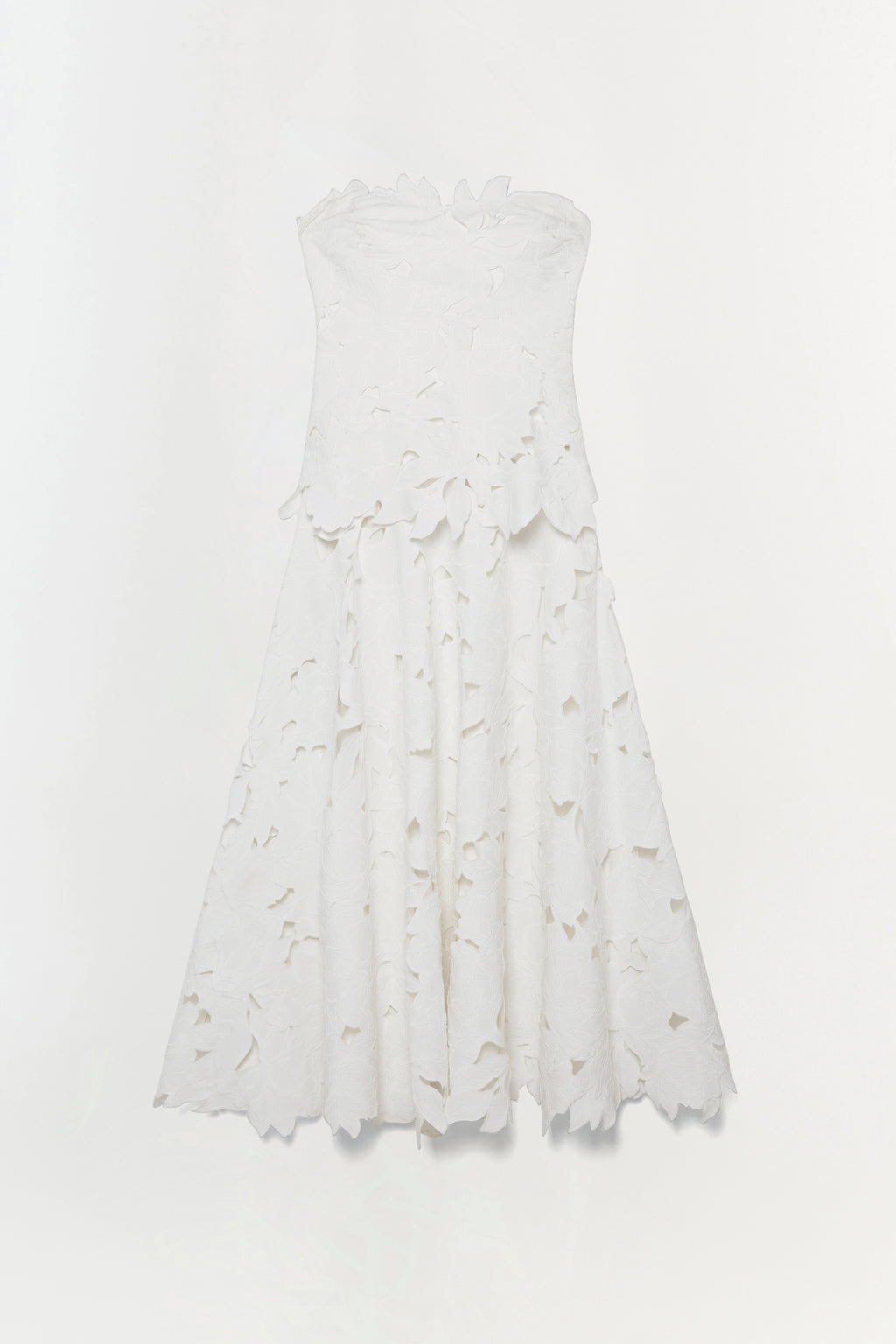 Simkhai Women's Audrey Embroidered Midi Dress in White, Size 8