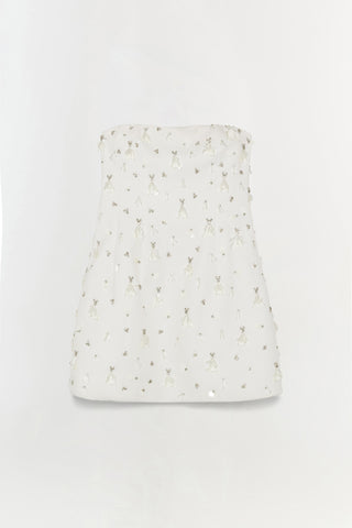 Yasmin Embellished Strapless Mini Dress
