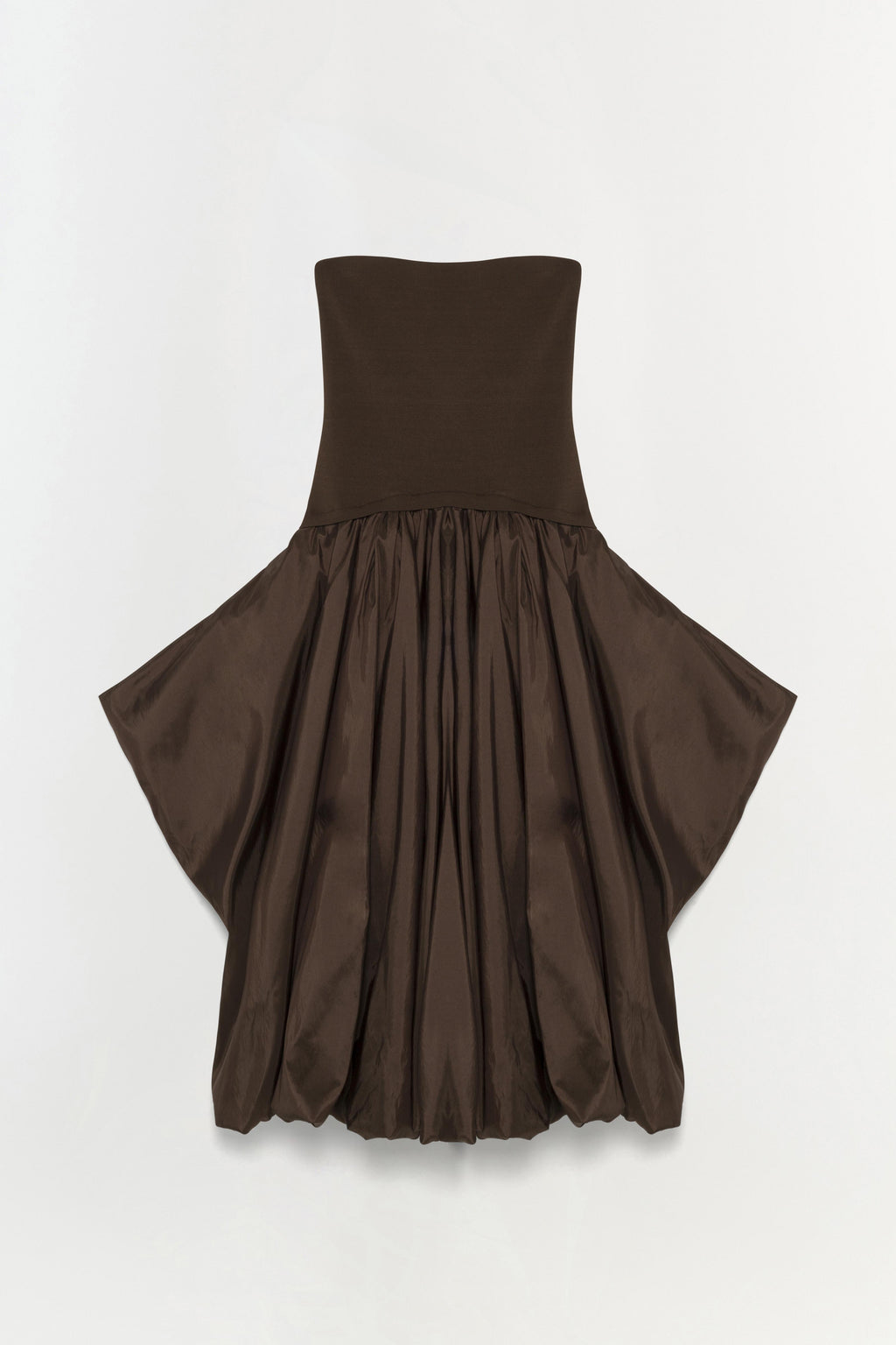 brown bubble hem dress Bonjour Bubble Hem Mini Dress Brown