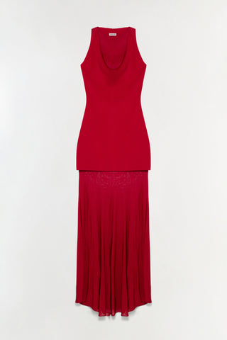 Xena Knit Combo Maxi Dress