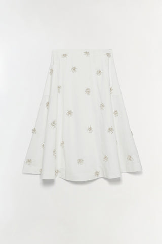 Novanna Embellished Midi Skirt