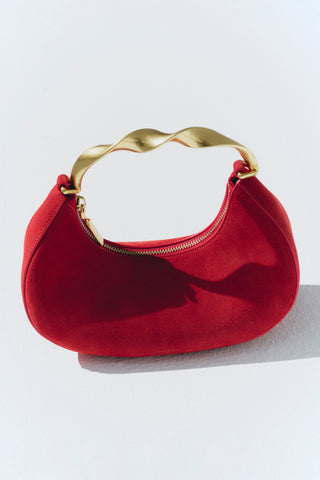 Nixi Suede Crescent Bag