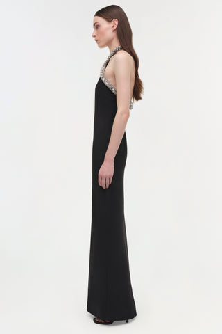 Dakota Embellished Halter Gown