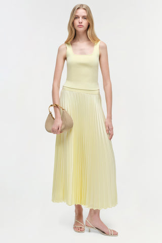 Melanie Pleated Midi Skirt