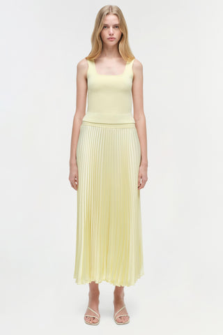 Melanie Pleated Midi Skirt