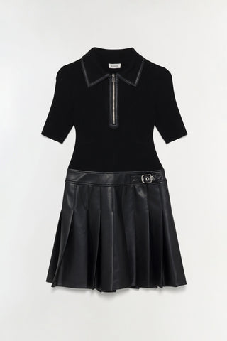 Linnie Knit Combo Midi Dress