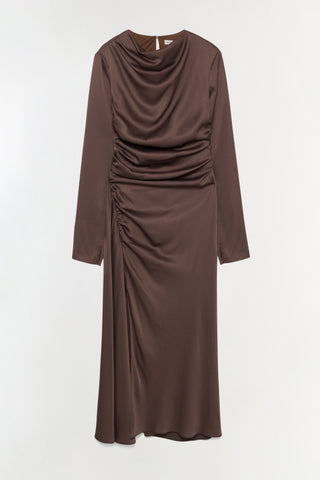 Odessa Satin Midi Dress