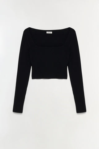 Halstin Knit Cropped Top