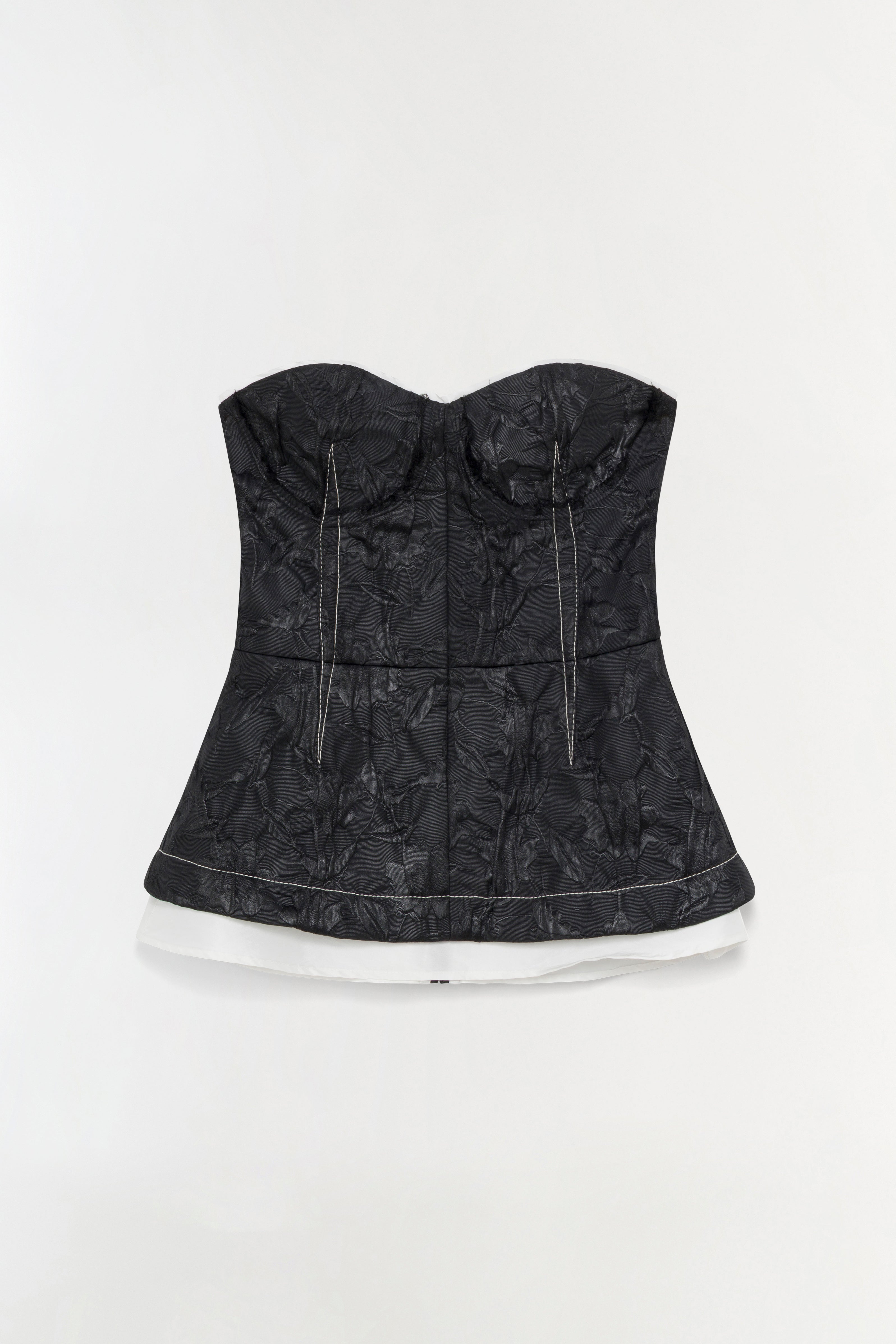 【週末限定値下げ】Acka jacquard peplum bustier Acka jacquard peplum bustier - メルカリ