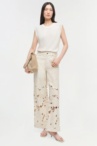 Betty Floral Cut Out Jean
