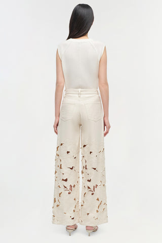 Betty Floral Cut Out Jean