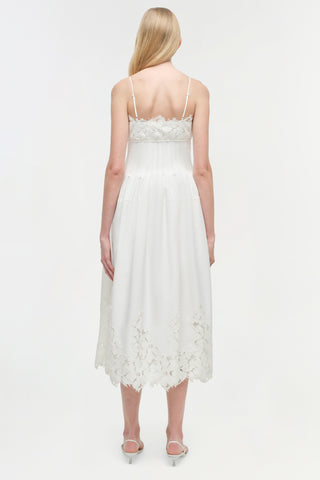 Lilianna Cotton Lace Midi Dress
