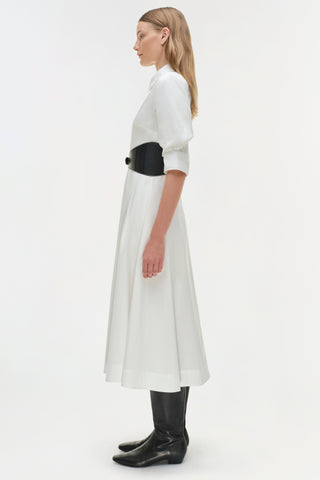 Olson Belted Cotton Midi Dress