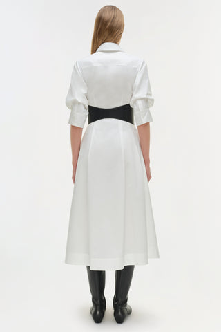 Olson Belted Cotton Midi Dress