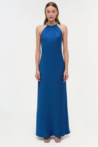 Navina Satin Embellished Gown