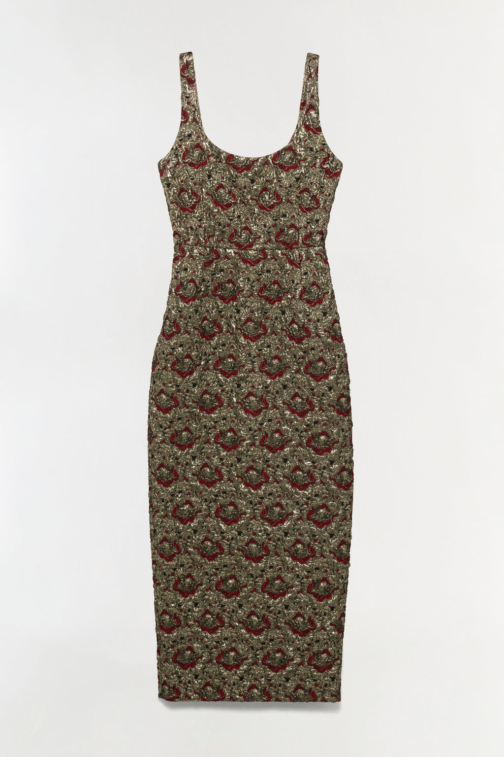 jacquin embroidered midi dress SIMKHAI Ravenna Metallic Jacquard Midi Dress