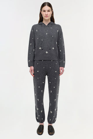 Karmen Embellished Cashmere Hoodie