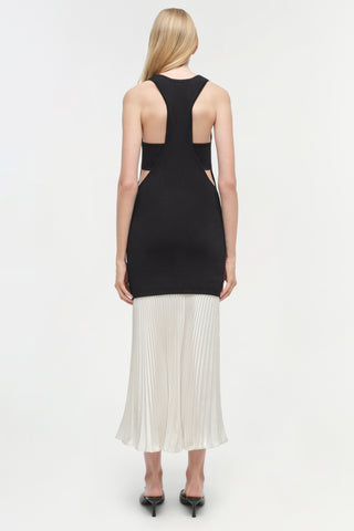 Zaden Knit Combo Midi Dress