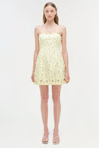 Yasmin Embellished Strapless Mini Dress