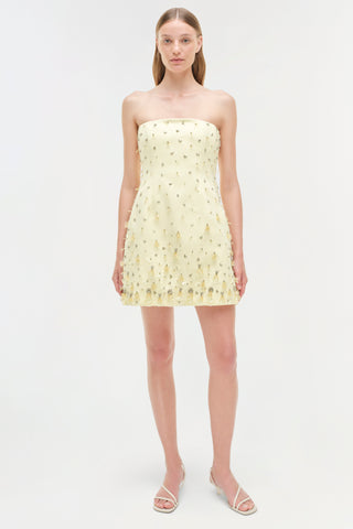 Yasmin Embellished Strapless Mini Dress