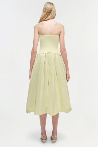Izzy Strapless Taffeta Midi Dress