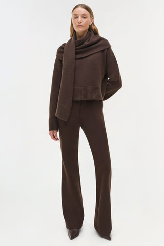 Elson Wool Cashmere Scarf Sweater