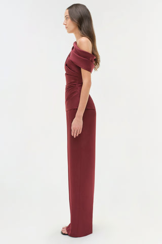 Phoebe Draped Satin Top