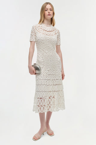 Lorelai Embroidered Midi Dress