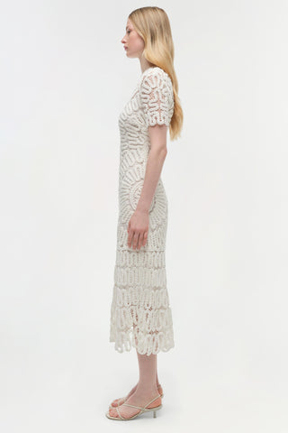 Lorelai Embroidered Midi Dress