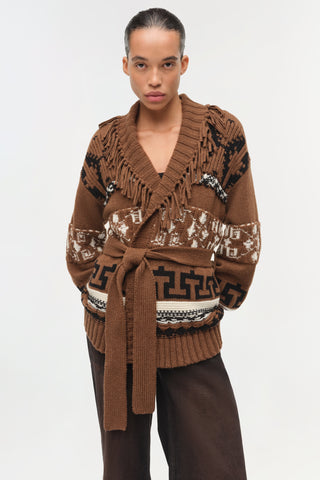 Elwood Western Fringe Wrap Cardigan