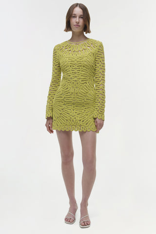 McCall Embroidered Mini Dress