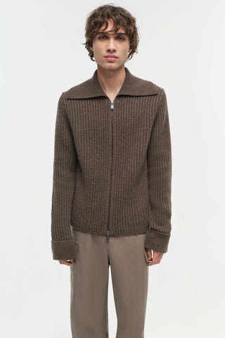 Geoff Cashmere Zip Up Jacket